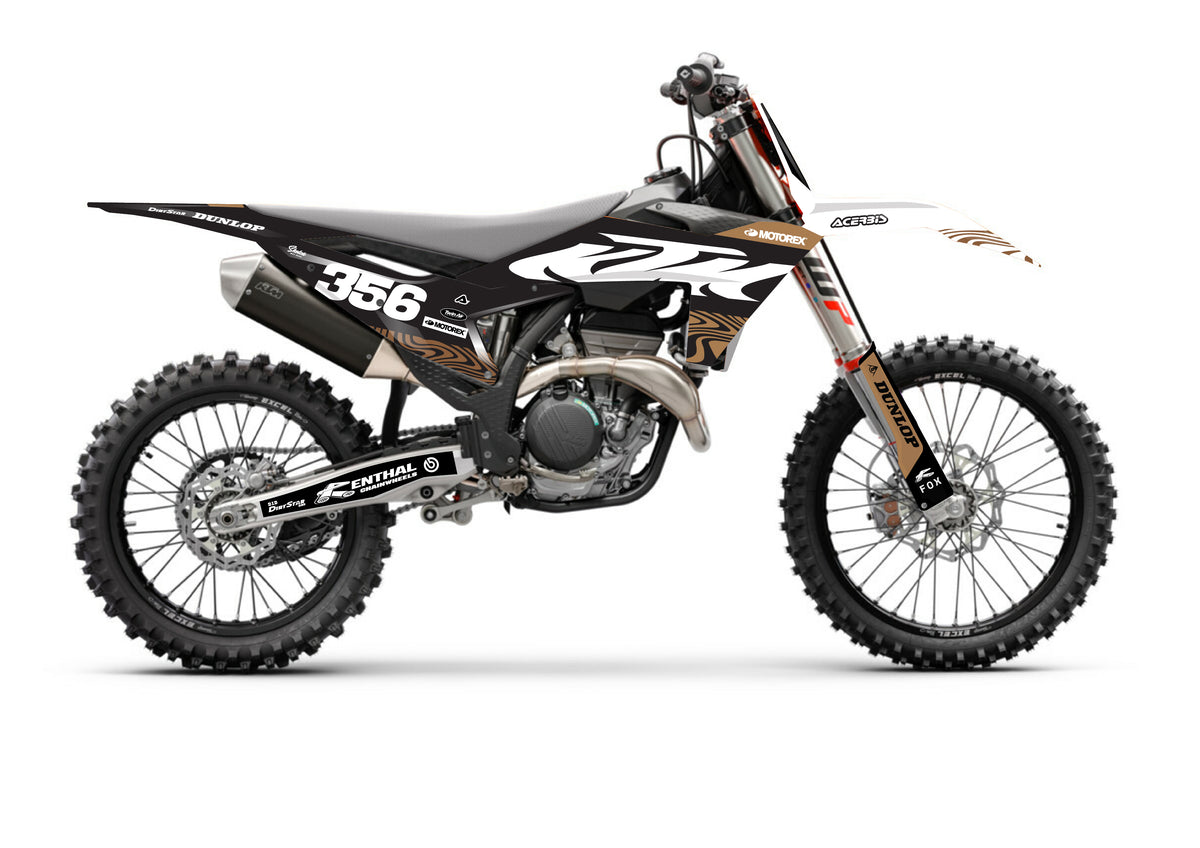 KTM GRAPHICS KIT - WAVE - WOOD