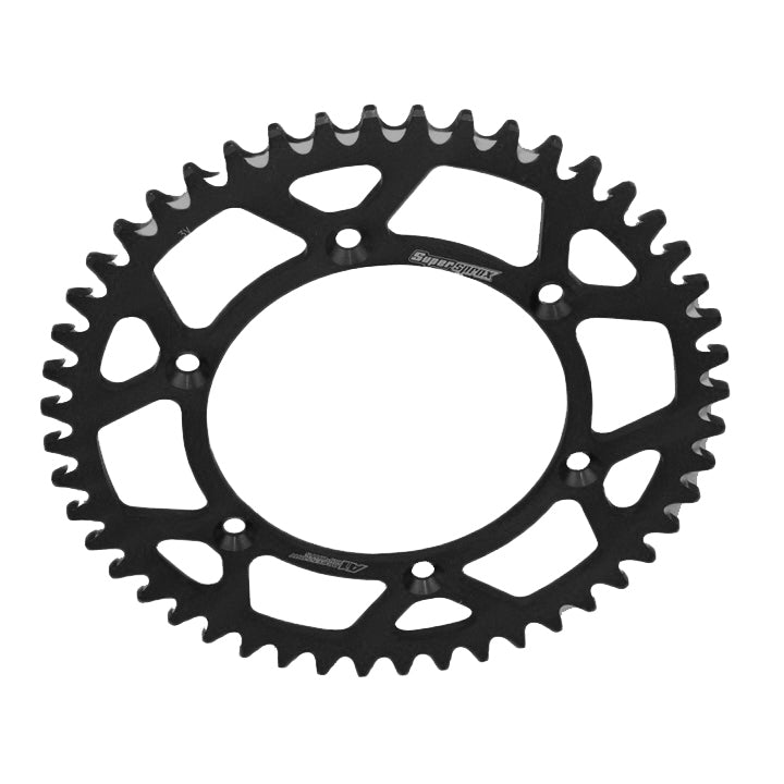 48T Supersprox Honda / Beta CR / XR RR / RX 2T / 4T Black Alloy Rear Sprocket