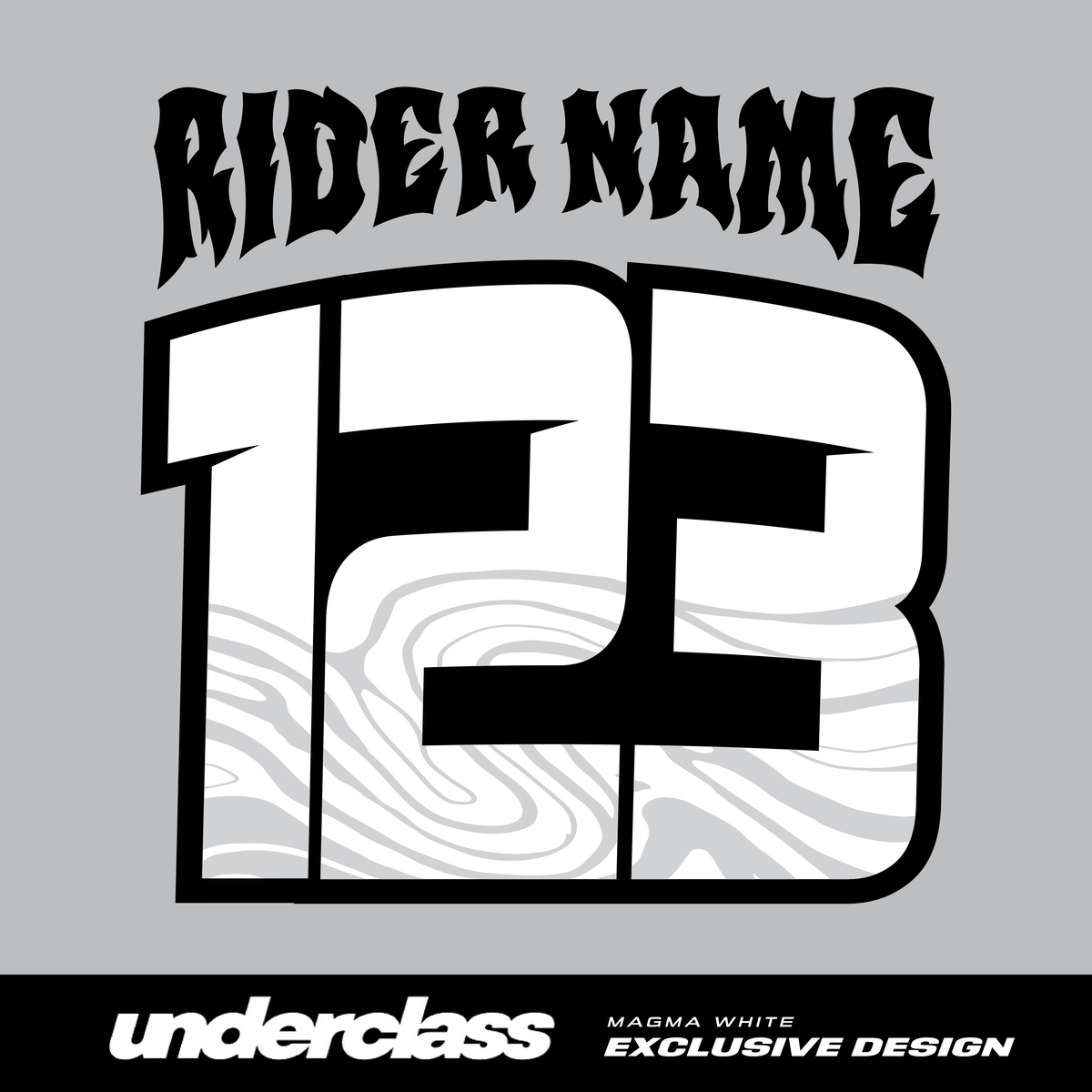 JERSEY PRINT - MAGMA WHITE - THE UNDERCLASS EXCLUSIVE