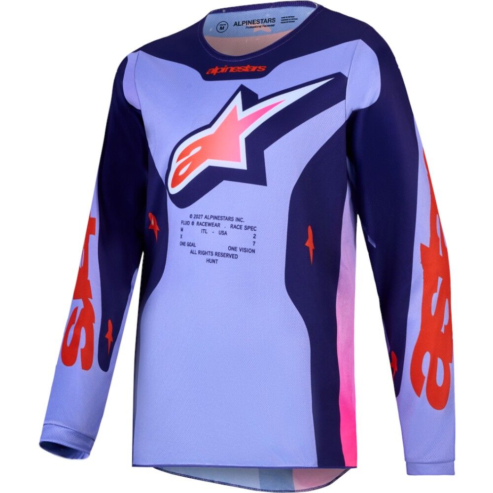 Alpinestars 2027 Fluid Hunt Violet / Deep Purple / Flo Pink Kids Jersey