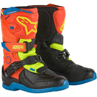 Alpinestars 2027 Tech 3S Fluro / Enamel Blue / Orange Peewee Boots
