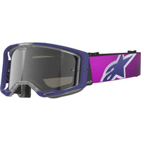 Alpinestars Vision 8 Corp Purple / Light Grey Silver Mirror Goggles