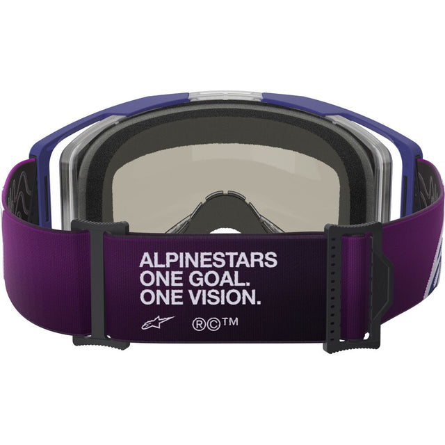 Alpinestars Vision 8 Corp Purple / Light Grey Silver Mirror Goggles