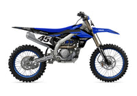 YAMAHA GRAPHICS KIT - SPLICK - BLUE BLACK