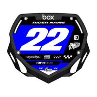 CUSTOM BMX PLATE GRAPHIC - RACER BLUE