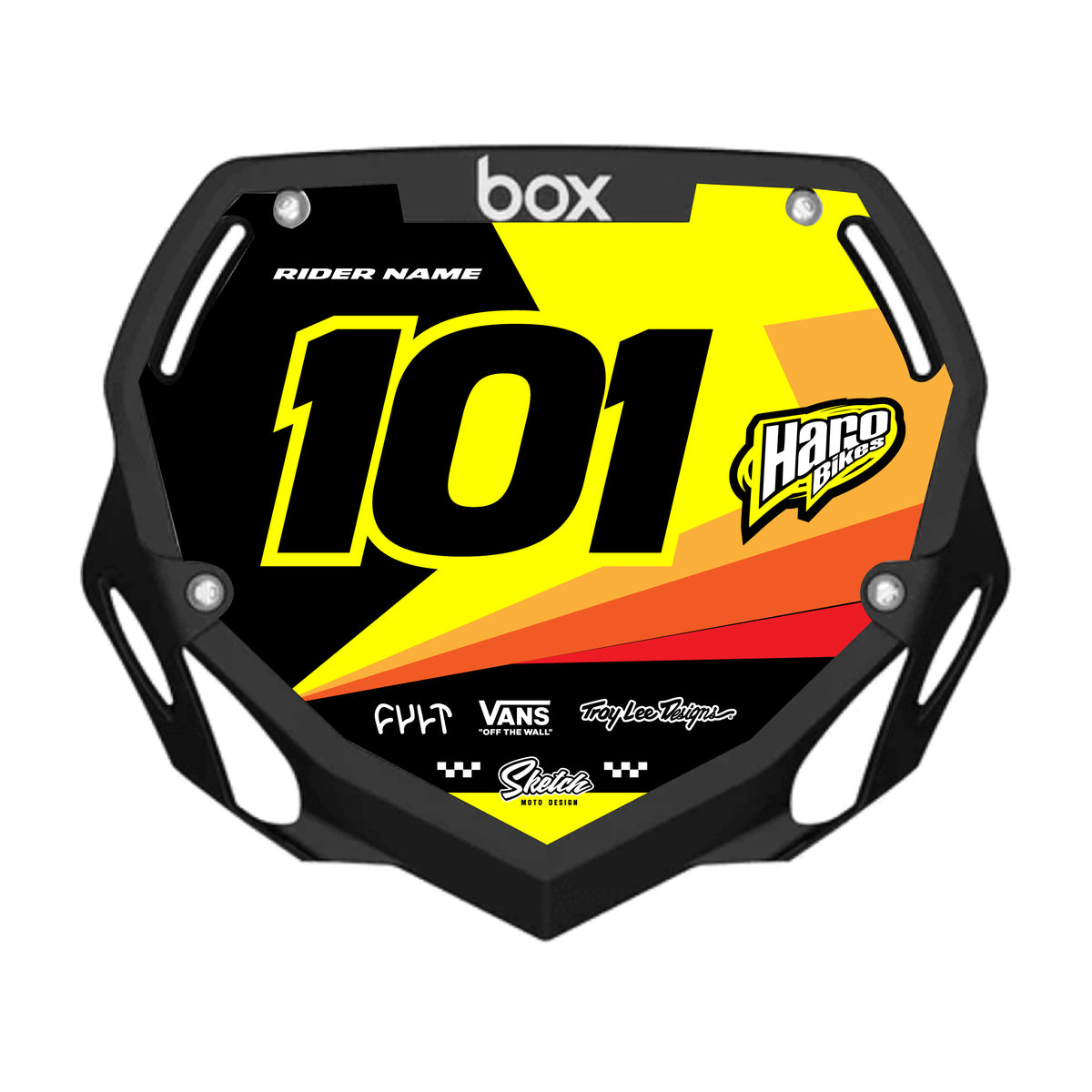 CUSTOM BMX PLATE GRAPHIC - SLASHER