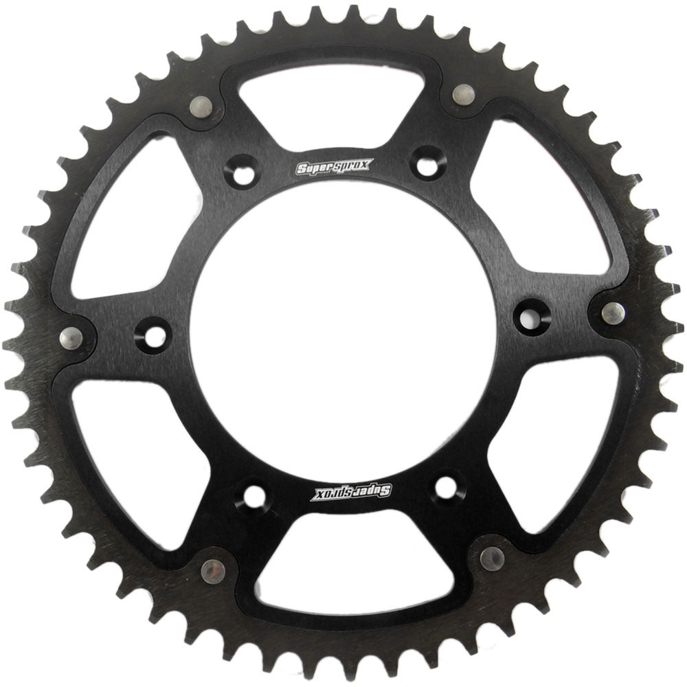 48T Supersprox Honda / Beta CR / CRF / XR RR / RX 2T / 4T Black Stealth Rear Sprocket